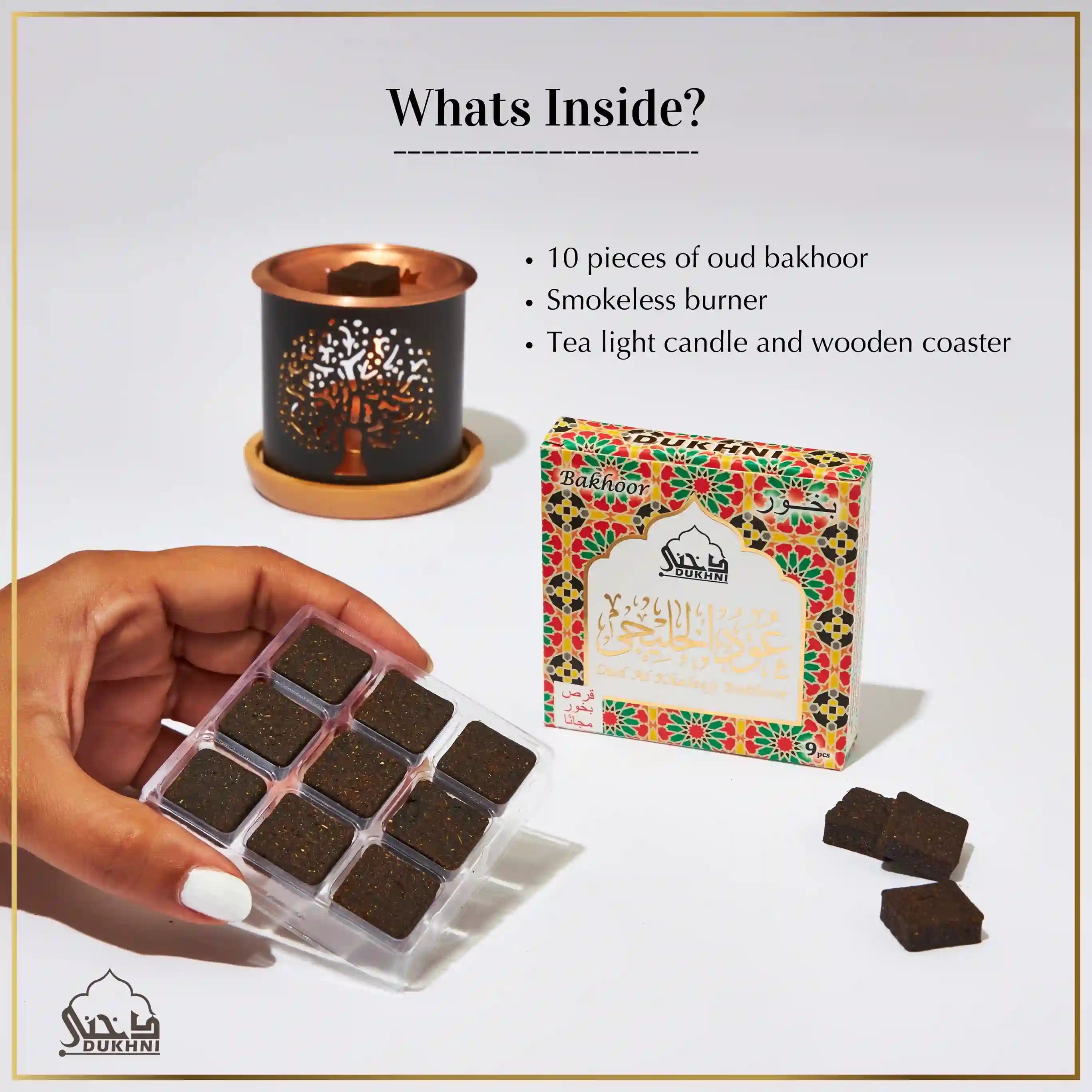 bakhoor and burner combo for home scenting