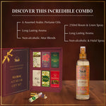Floral Non-Alcoholic Arabic Roll-On Perfume Oils And 250ml Oud Ibtisam Room Spray Natural Mist Air Freshener