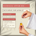 6ml Sandalia Premium Attar Sandalwood Based Attar Tobacco Cedarwood Musk Perfume
