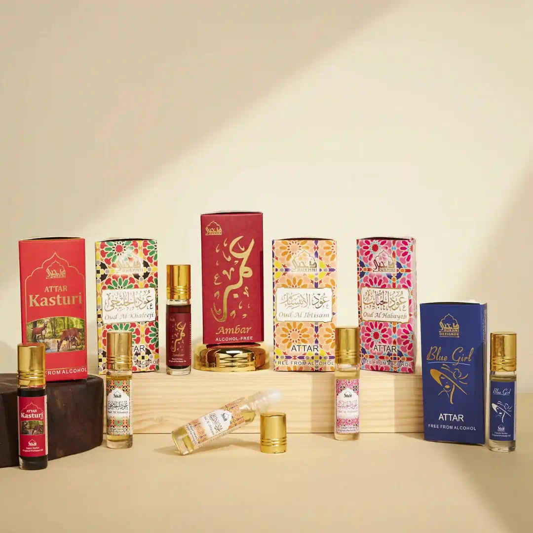 Dukhni Premiere Attar Oil Set Exquisite Collection of Unique Scents l  Dukhni India