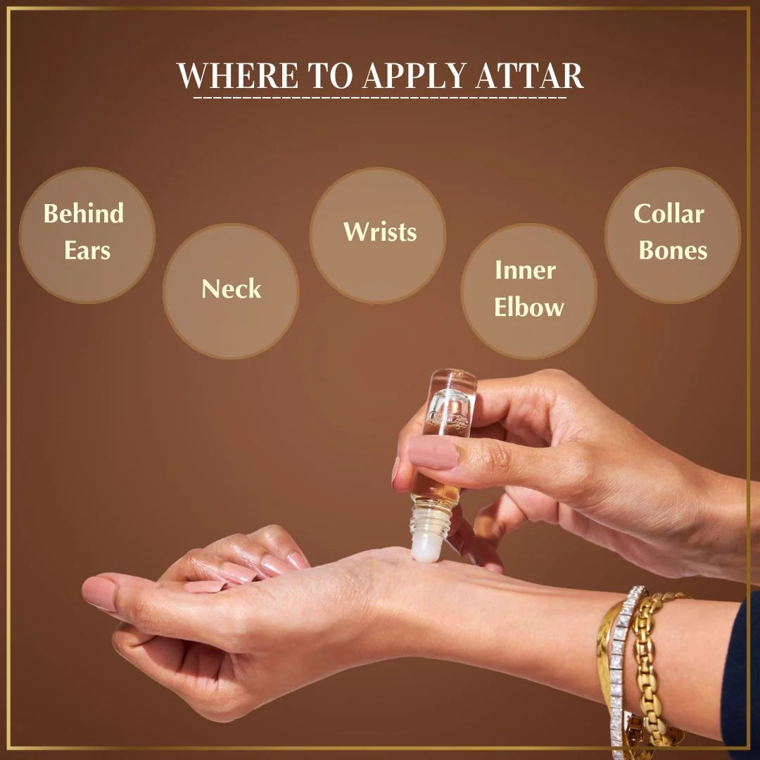 Best Places to Apply Attar On Wrist Neck Inner Elbow Collar Bone For Long Lasting Fragrance