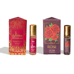 Dukhni Sandalia Rose And Rose Attar Oil Set Of 2 Attars Arabic Gift