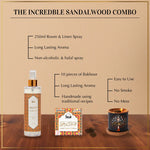 Get 10 Oud Sandal Bakhoor Pieces With Smokeless Mess Free Burner And 250ml Mist Spray In This Combo IN