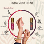 Get Sandalwood And Rose Scent Attar In This Set Rich Sandalwood Rose Floral Fragrance Unisex Attars Islamic Gifts