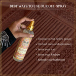 Oud Spray For Use On Prayer Mat Living Room Bathroom Car Study Kitchen Upholstery