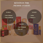 Floral Fruity Woody Scents In Dukhni Premiere Attar Perfume Oil Set Perfect Gift For Fragrance Lovers
