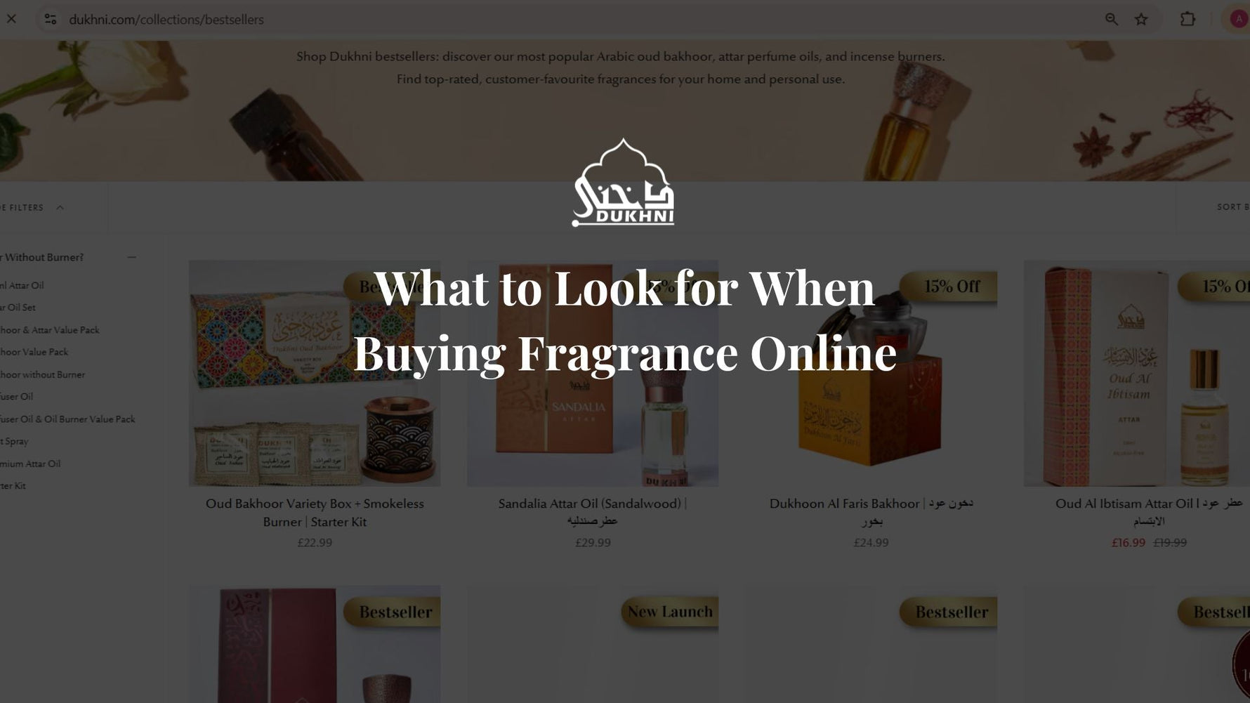 What to look for when buying fragrance online - IN