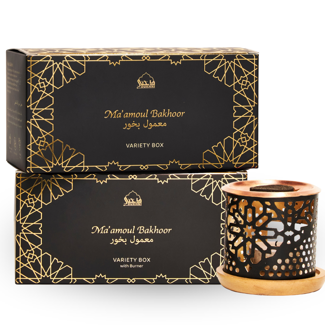 Ma'amoul Bakhoor Variety Box with Burner & Refill Pack