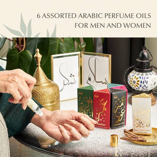 Dukhni Luxury Attar Oil Set of 6 I العربي العطار