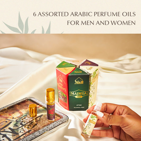 Dukhni Floral Attar Oil Set of 6 I العربي العطار