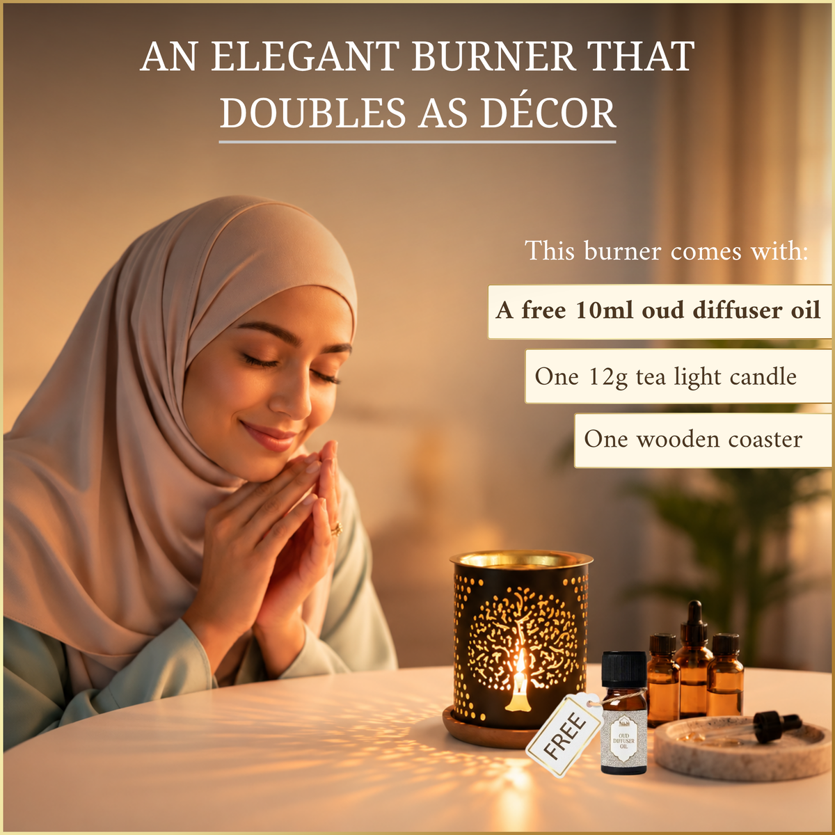 Tree of Life Diffuser Oil Burner With Free Oil Worth ₹349