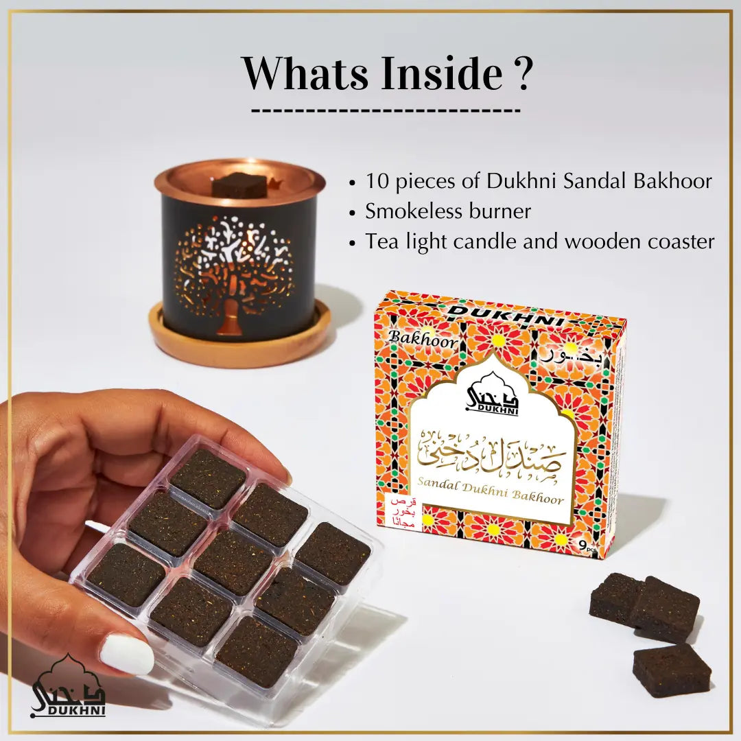 bakhoor and burner combo for home scenting