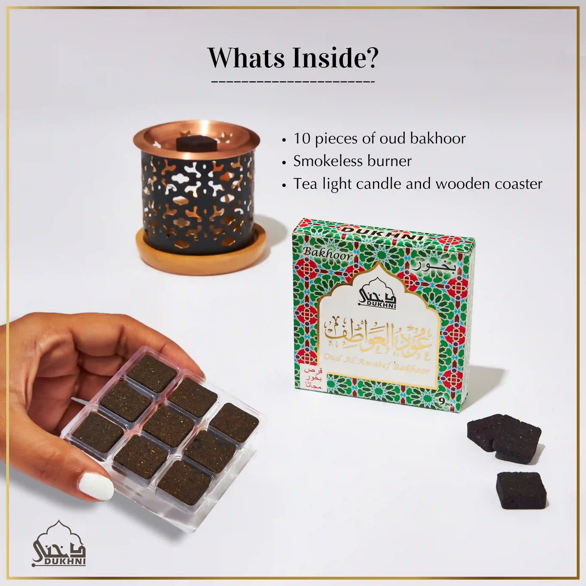 bakhoor and burner combo for home scenting