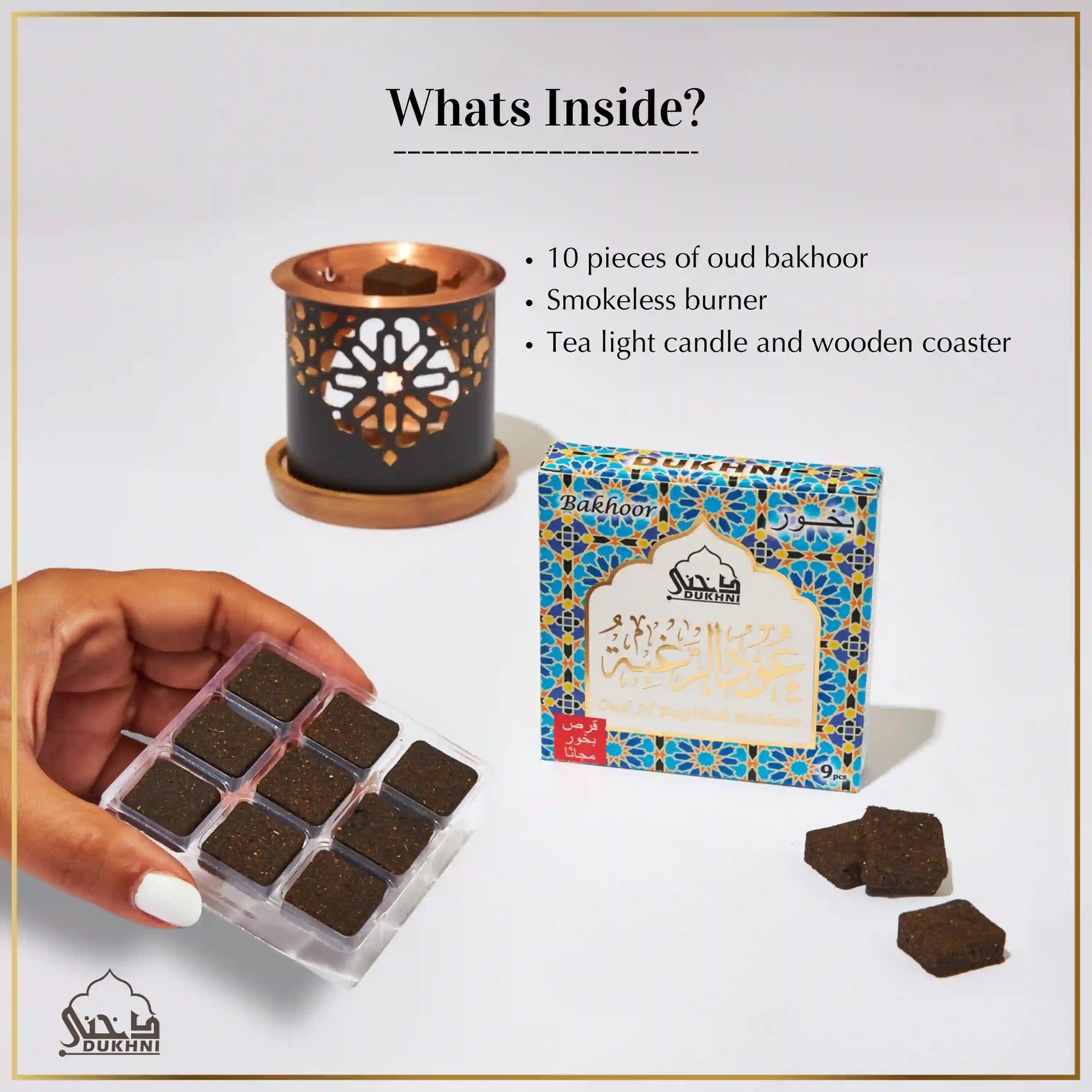 bakhoor and burner combo for home scenting