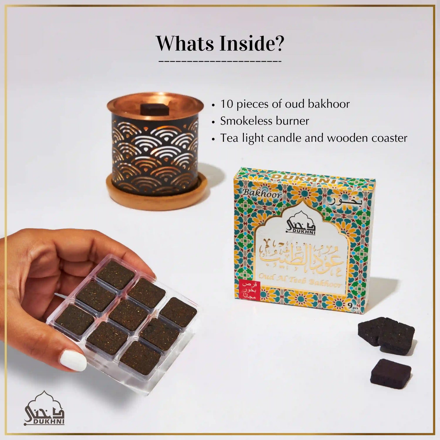 bakhoor and burner combo for home scenting