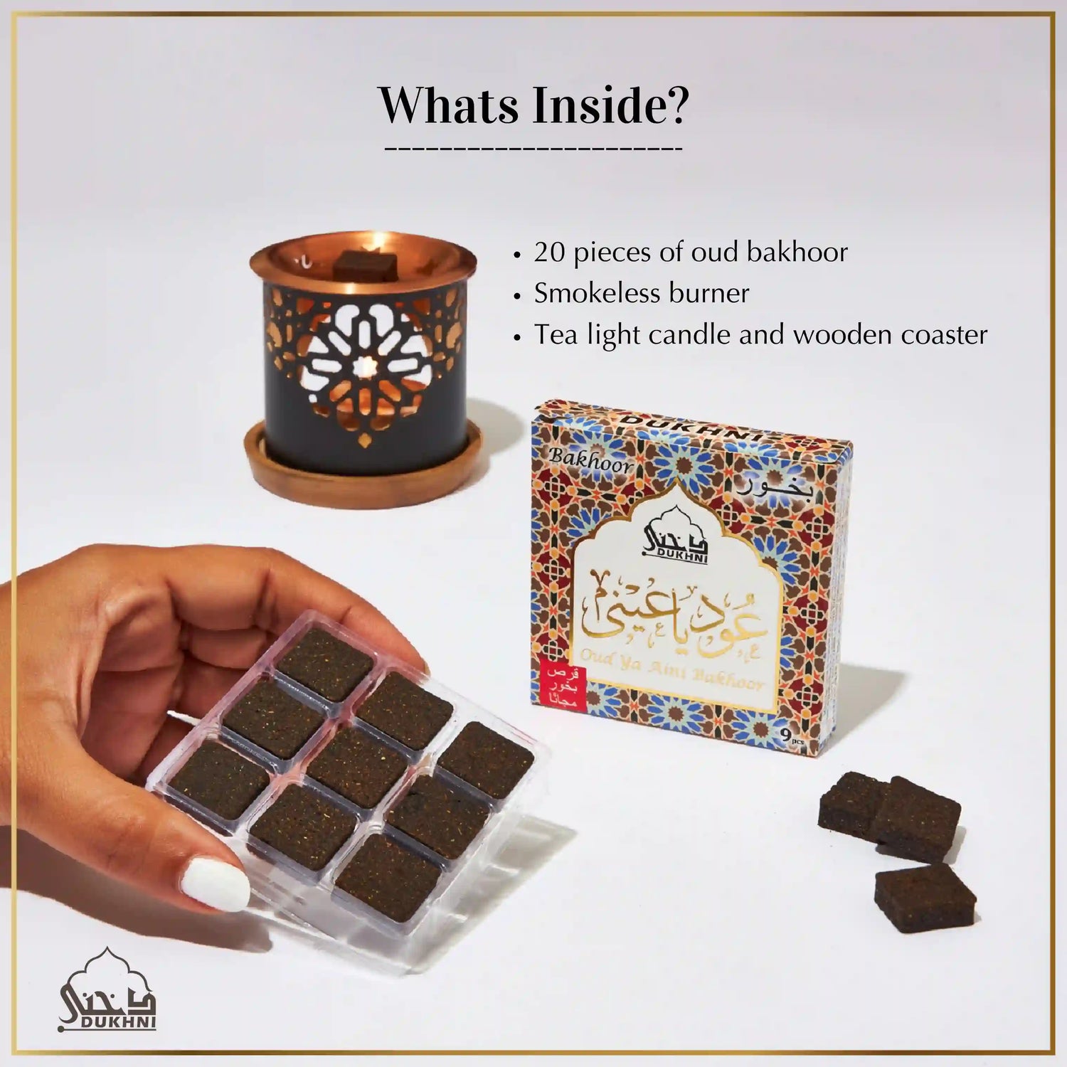 bakhoor and burner combo for home scenting