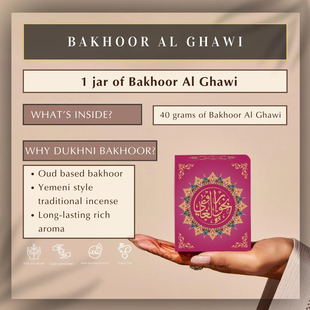 40 Grams Luxurious Arab Oudh Incense Authentic Yemeni Recipe Ghawi Bakhoor Long Lasting Oudh Home Fragrance