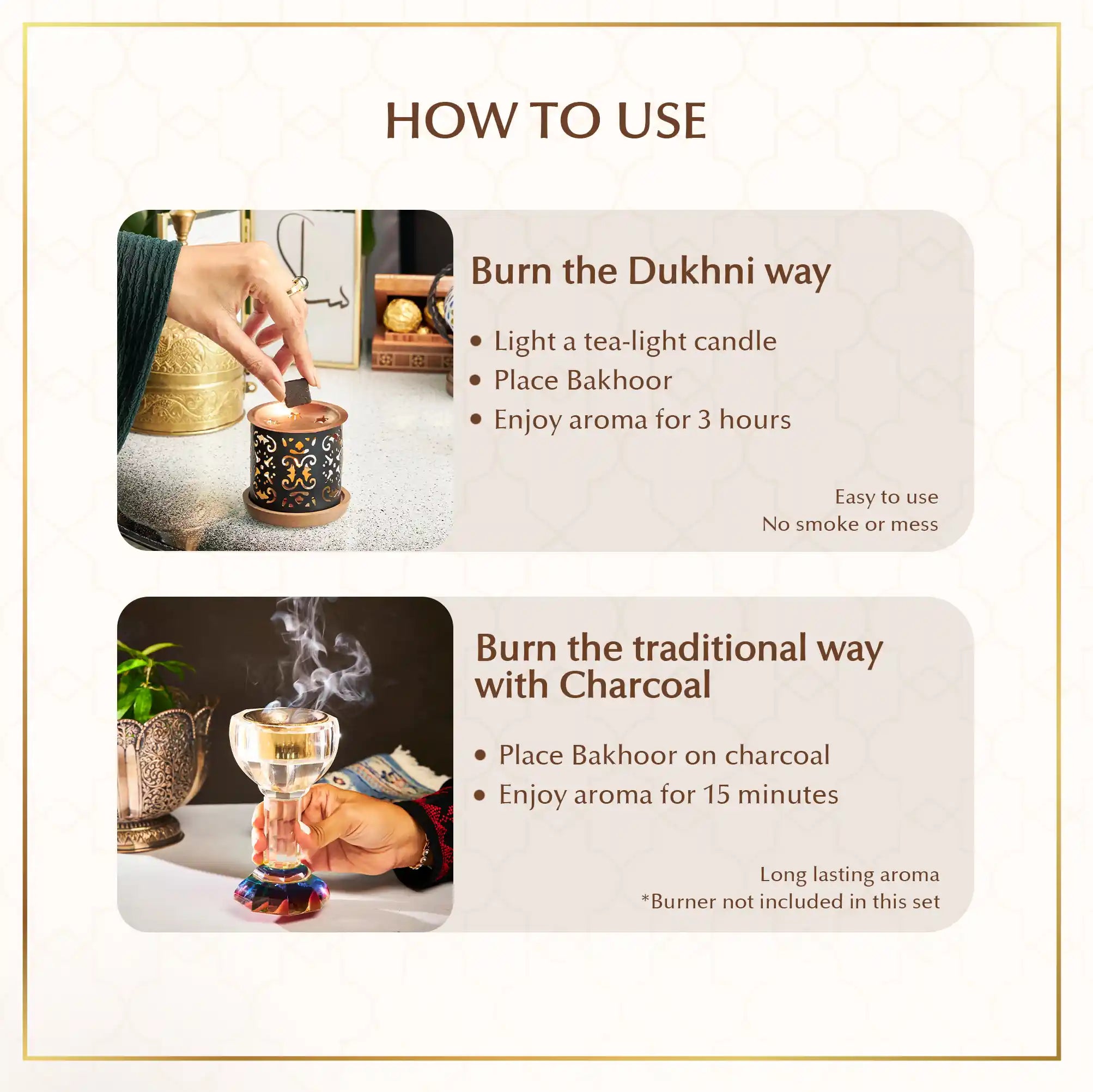 Bakhoor for space easy to burn long lasting