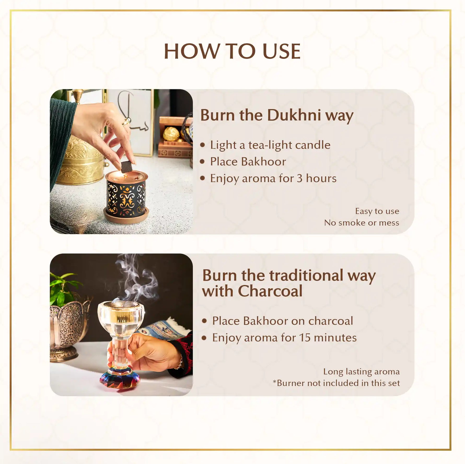 Bakhoor for space easy to burn long lasting