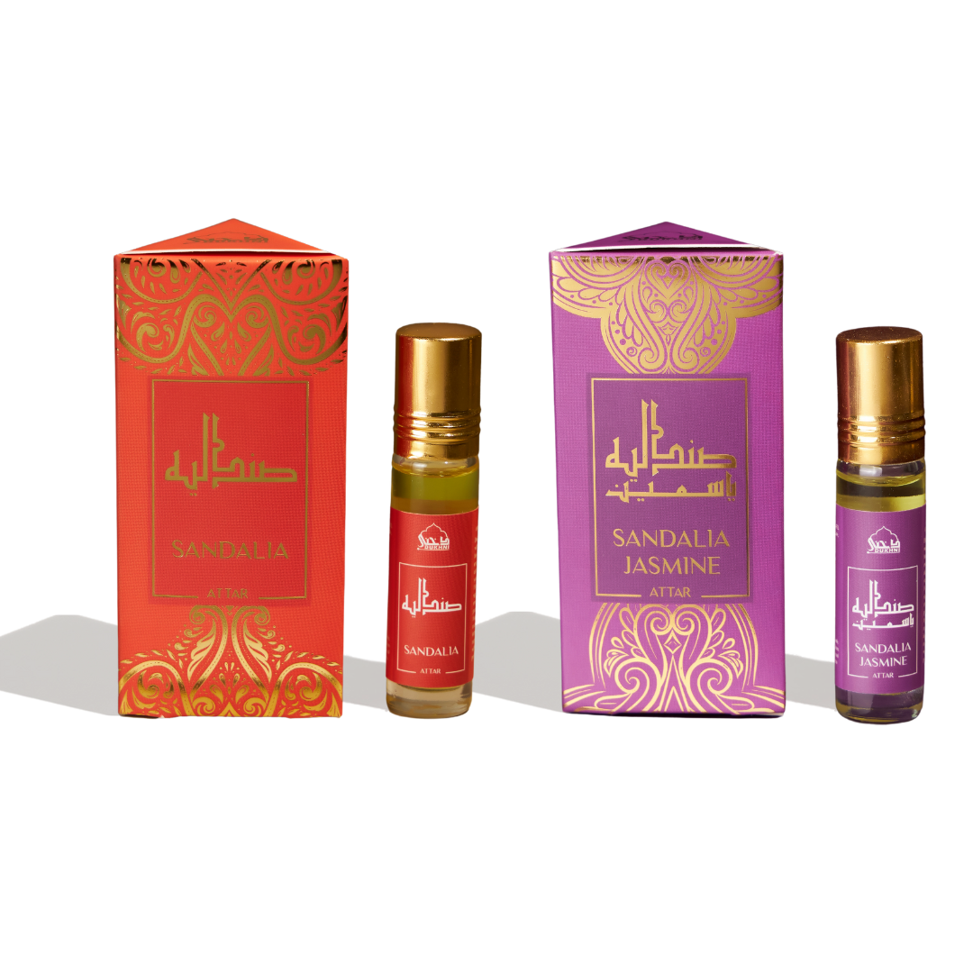 Sandalia and Sandalia Jasmine Attar Oil Set of 2