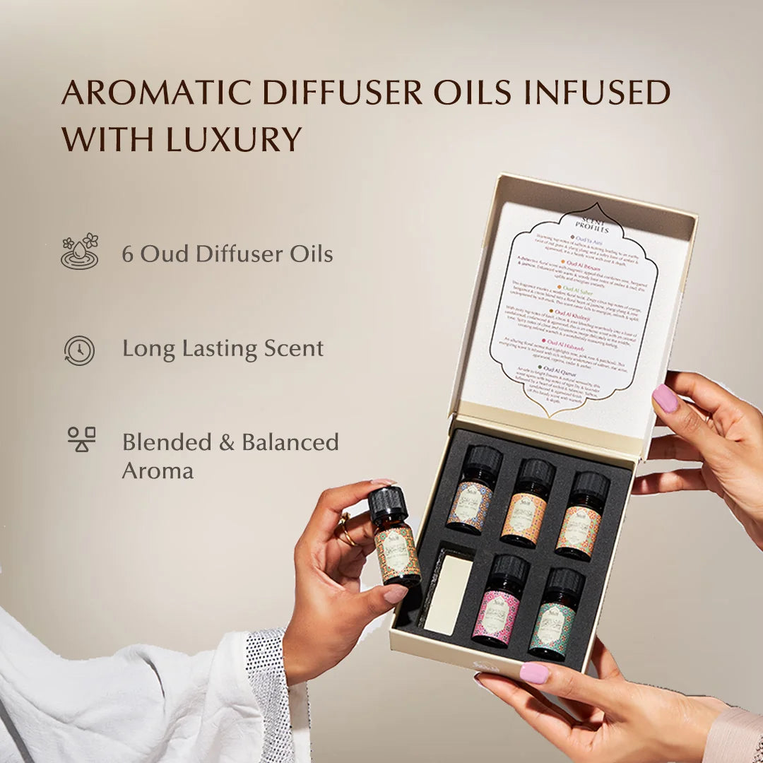 6 10ml Essential Oil Blends Authentic Oud Fragrance Long Lasting For Relaxation