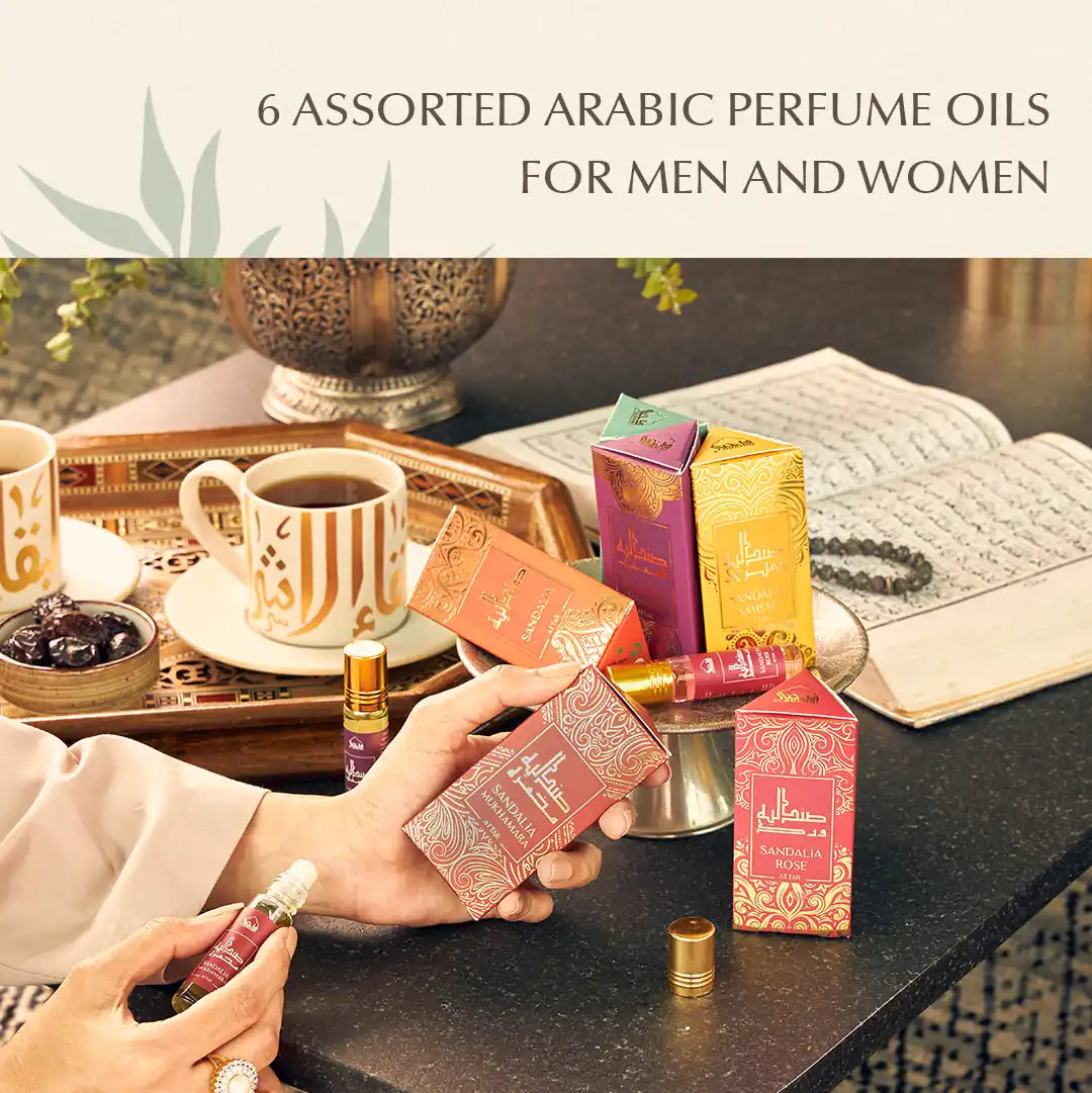 Assorted sandalwood attars for gifting