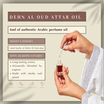 Dehn Al Oud Attar Oil Non Alcoholic Arabic Attar Oil By Dukhni Smokey Oud Perfume