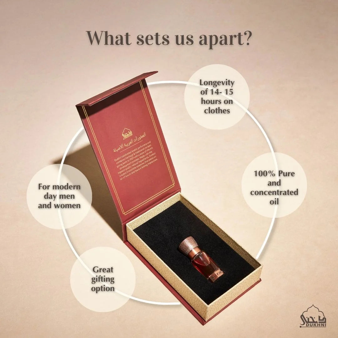 Oud Attar Non Alcoholic Arabic Attar Oil Pure Concentrated Oil For Men And Women Halal Long Lasting