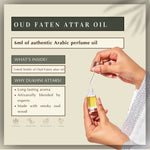 6ml Oud Faten Non Alcoholic Arabic Roll On Perfume Oil Pure Concentrated Oil Arabic Attar Halal Eid Gift