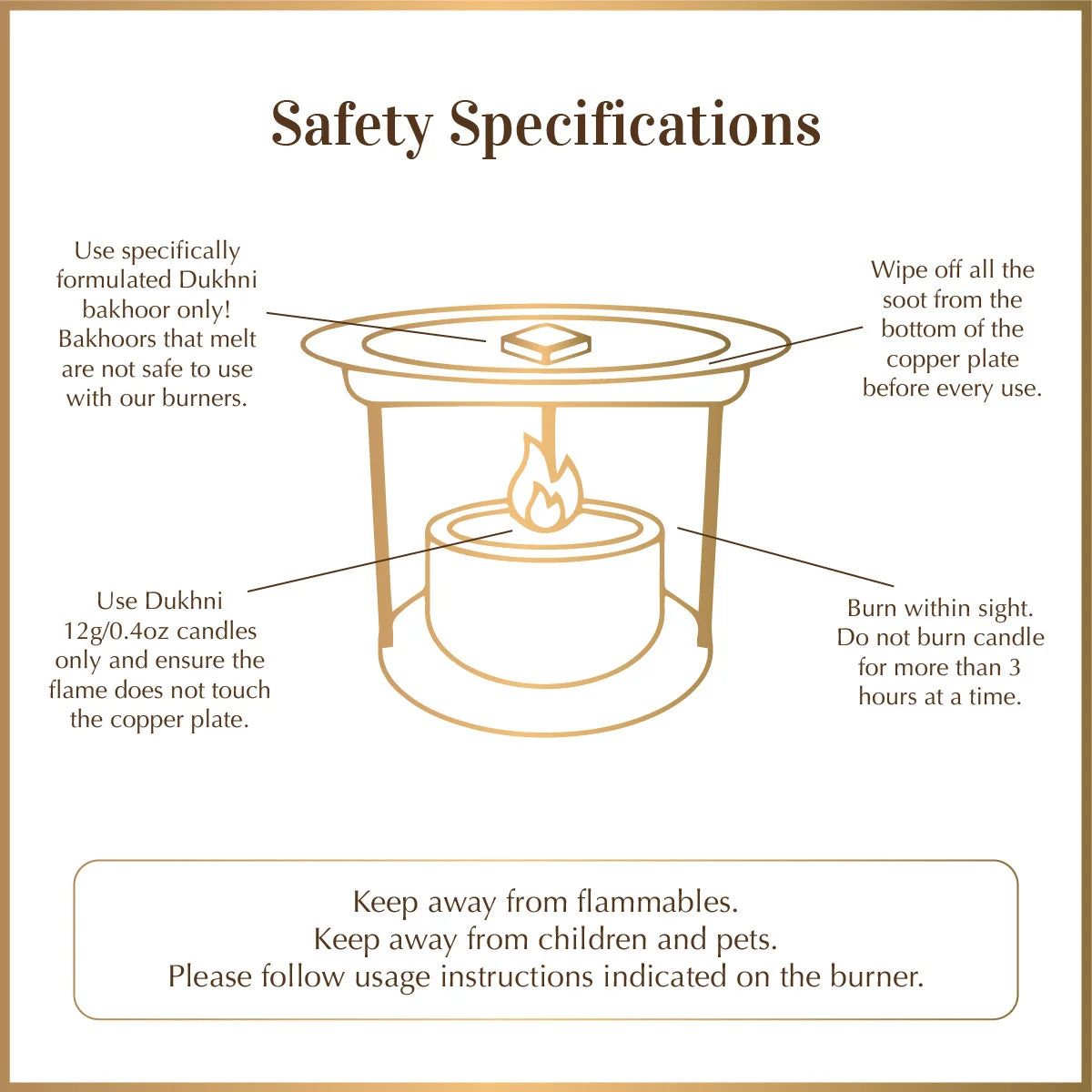 safety instructions how to use bakhoor