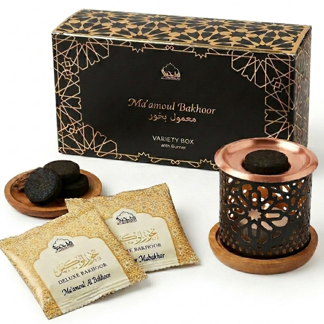 Ma'amoul Bakhoor Variety Box & Burner ( 10 piece)
