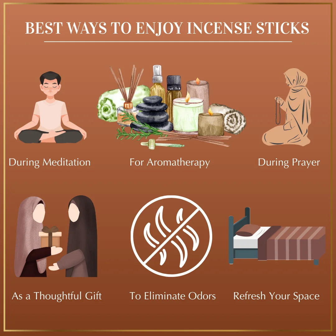 Burn Premium Incense Sticks Gift Set For Relaxation Aromatheraphy Prayer Gift IN