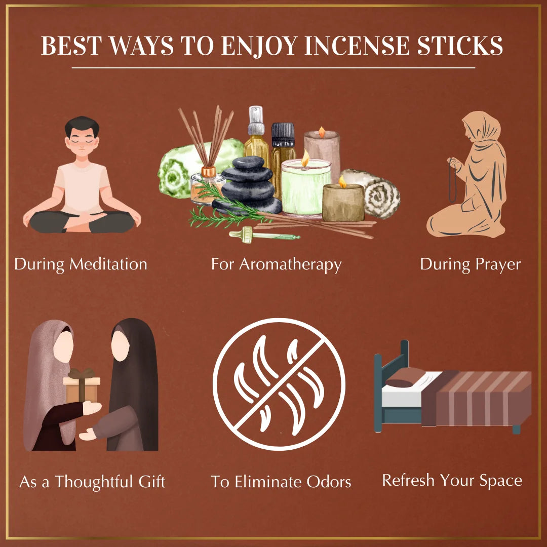 Burn Premium Incense Sticks Gift Set For Relaxation Aromatheraphy Prayer Gift IN