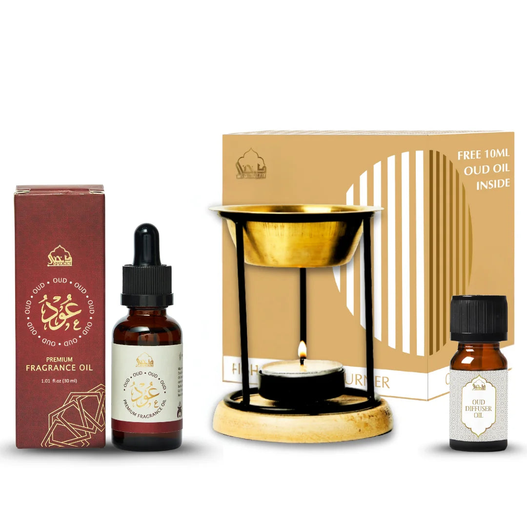 dukhni 30ml oud oil and classic oil burner
