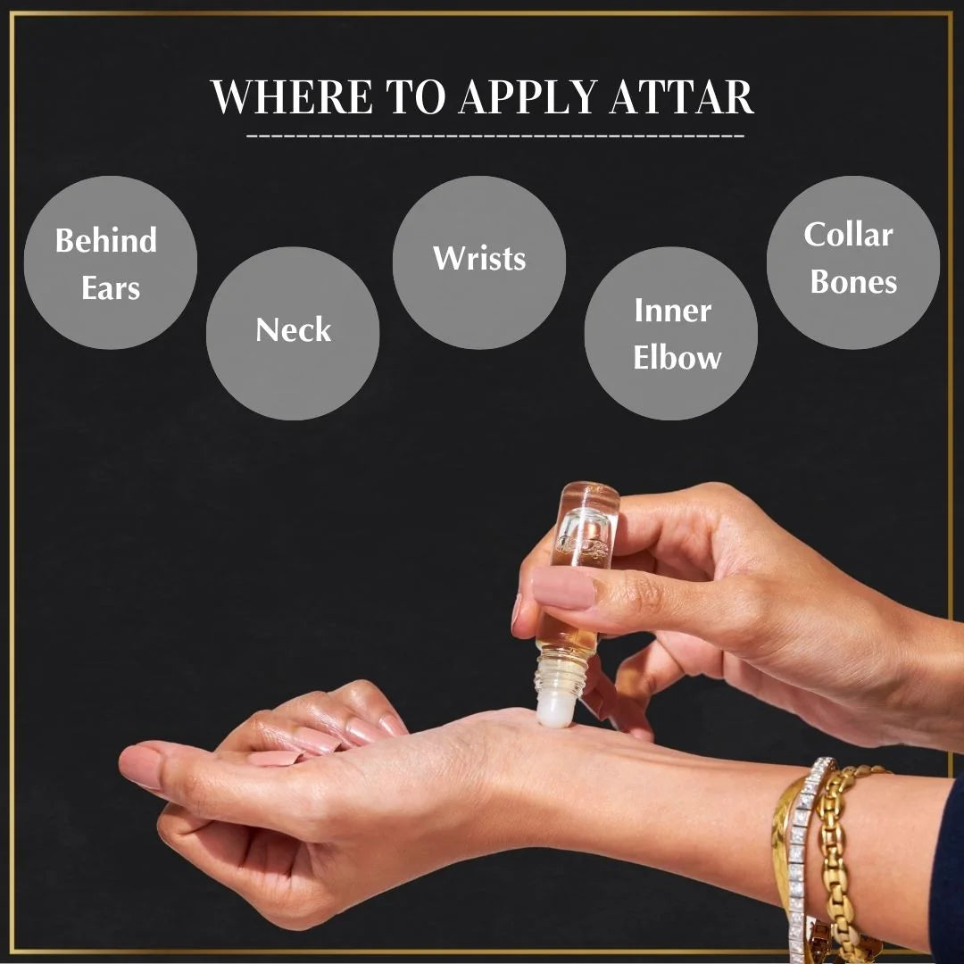 Apply Attar Oil On Wrist Neck Inner Elbow Collar Bone For Long Lasting Fragrance