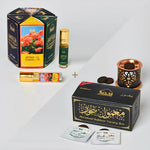 Dukhni Maamoul Bakhoor Variety Box With Smokeless Burner And Maamoul Attar Oil Set Combo Perfect For Gifting