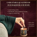 Dukhni Oud Bakhooor Long Lasting Handmade Cruelty Free And Non Toxic Mess Free Smokeless Burner
