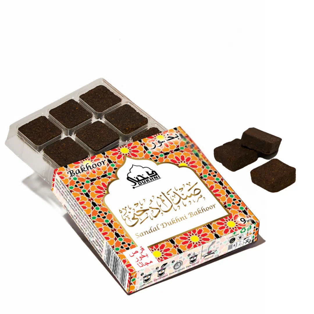 Dukhni Sandal Bakhoor (9 pieces) | Arabic Incense for Home