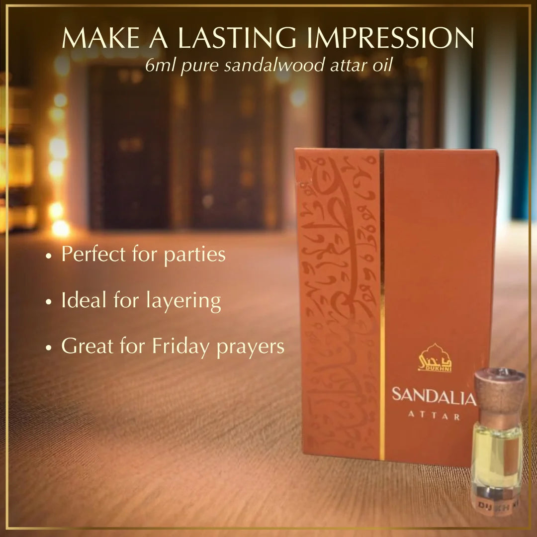 Sandalwood attar oil perfume for parties