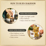 Easy To Burn Premium Ma'amoul Bakhoor On Dukhni Smokeless Burner Non Toxic Smoke Free Or Charcoal