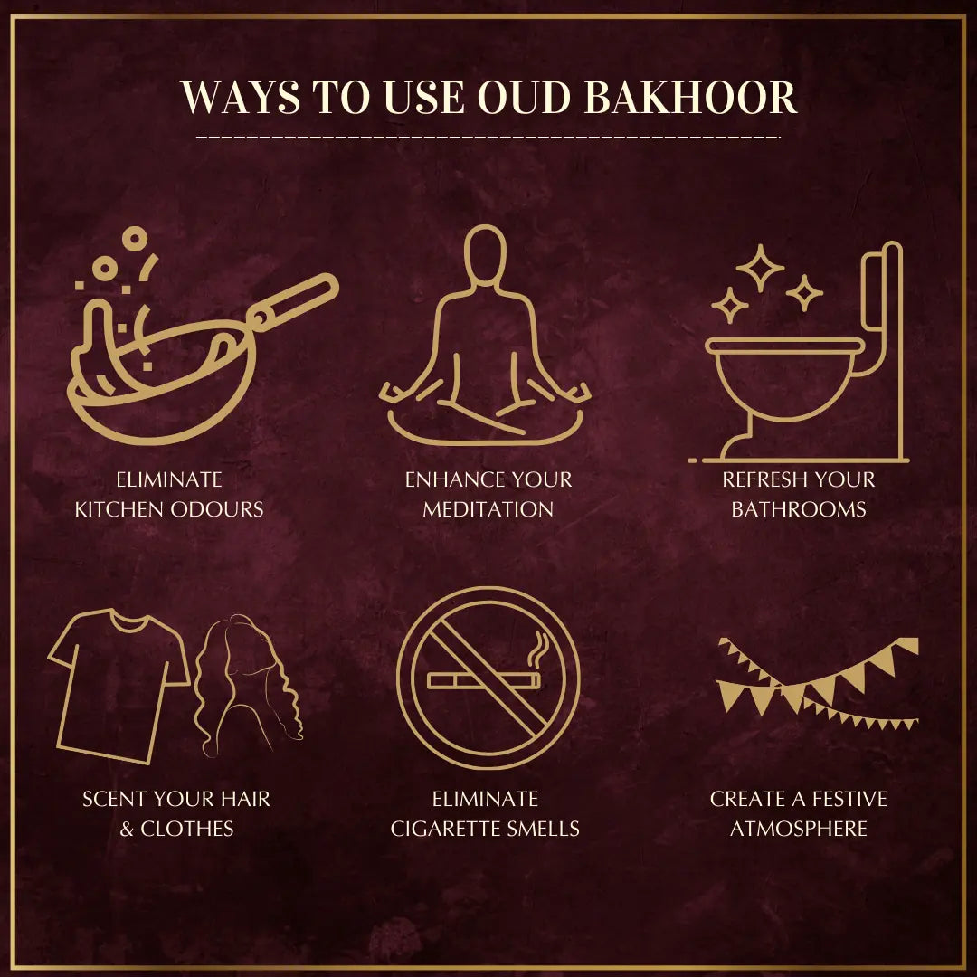 Enhance Prayer Time Eliminate Bad Odours Scent Your Clothes And Hair Meditate With Oud Bakhoor And Burner