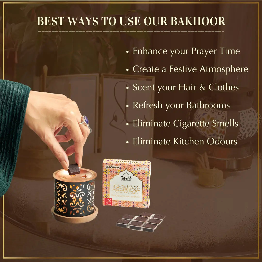 Enhance Prayer Time Eliminate Bad Odors Scent Your Clothes And Hair With Oud Bakhoor Incense And Incense Burner