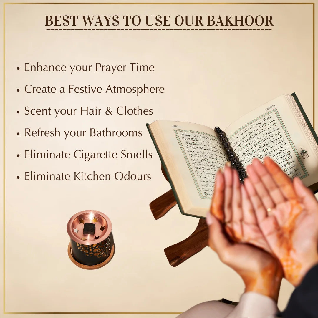 Enhance Prayer Time Eliminate Bad Odours Scent Your Clothes And Hair With Oud Bakhoor And Burners