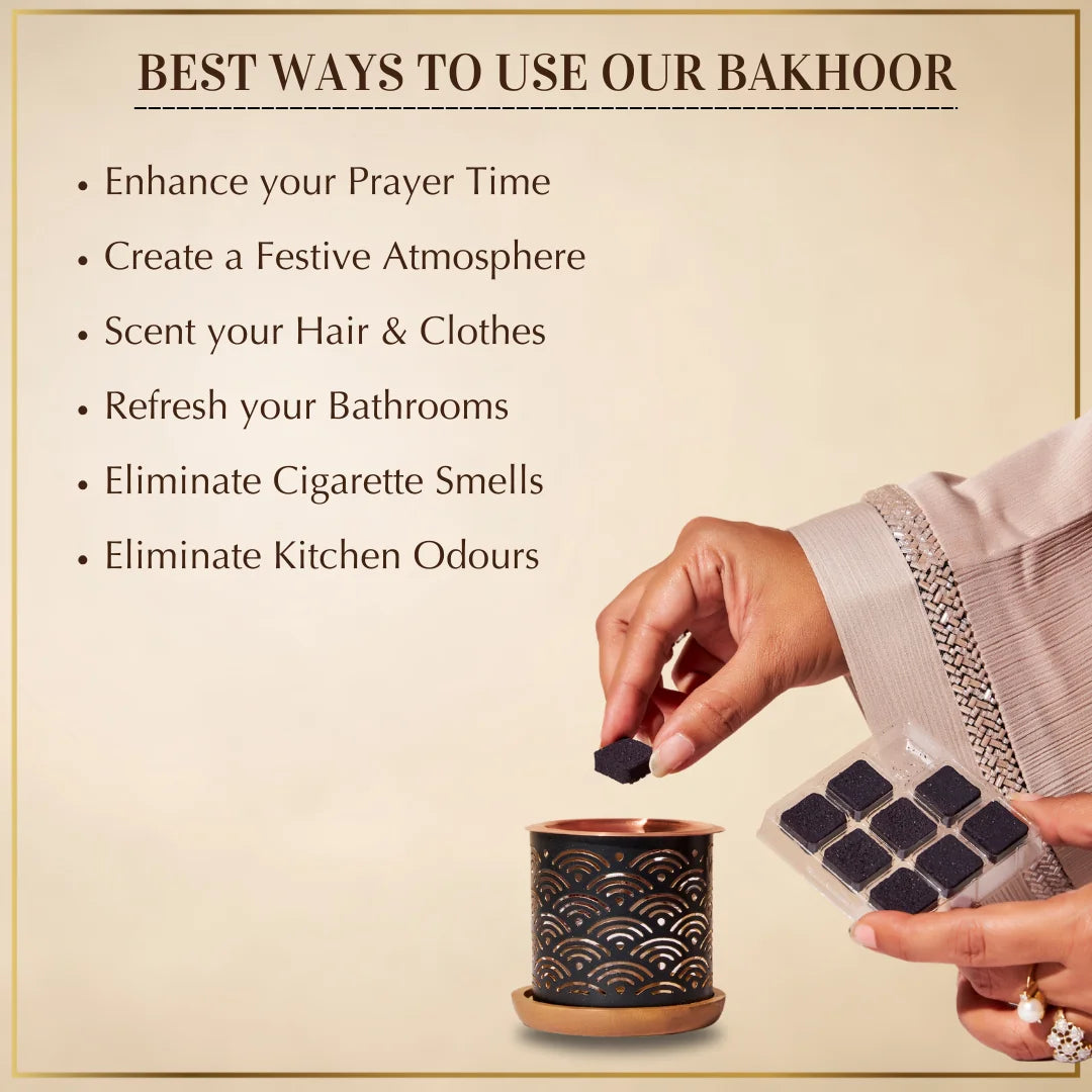 Enhance Prayer Time Eliminate Bad Odours Scent Your Clothes And Hair With Oud Bakhoor Variety Box And Burner