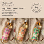 Get 3 250ml Mist Sprays Oud Based Mist Natural Oud Room Freshner For Sofa Bed Linen Long Lasting Scent