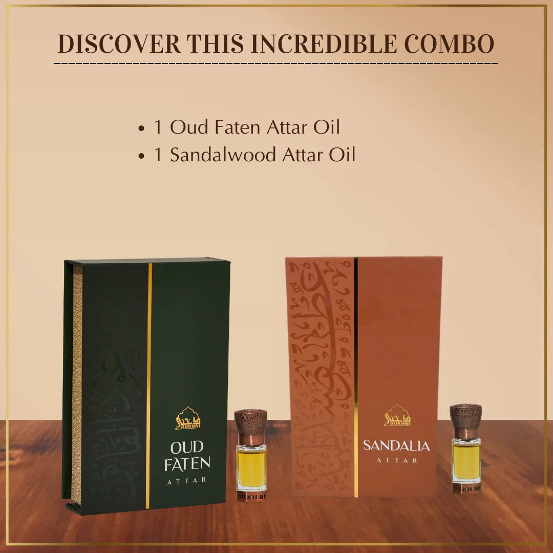 Get 6ml Oud Perfume Oil And 6ml Sandalwood Oil Perfume Oil In This Combo