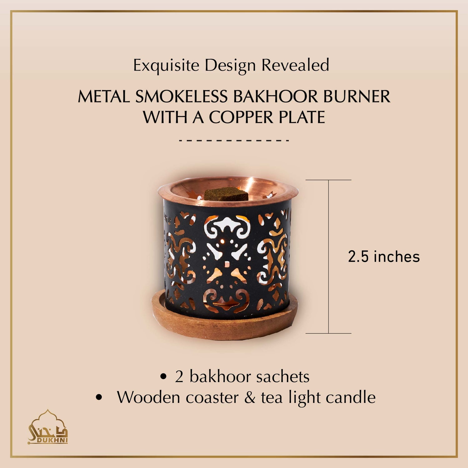 Taj Candle Bakhoor Burner
