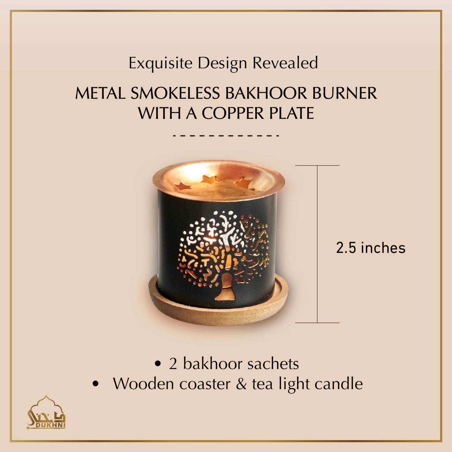 Tree of Life Candle Bakhoor Burner