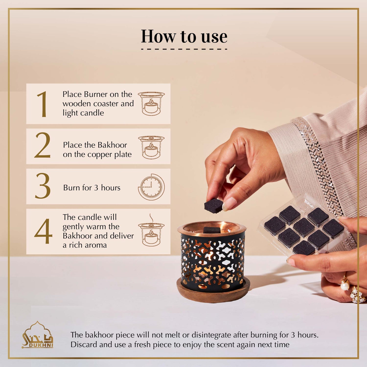 Snowflake Candle Bakhoor Burner