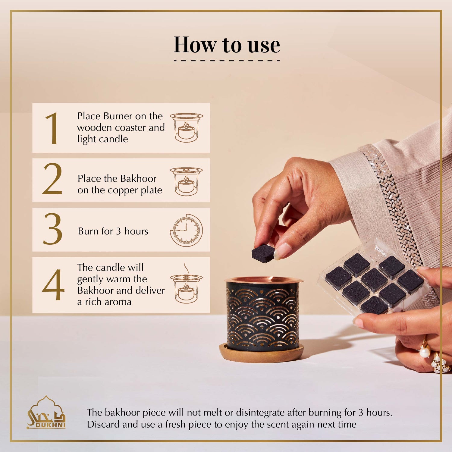 Rainbow Candle Bakhoor Burner